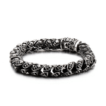 Bracelet Tete de Mort Argent Homme | Boutique biker