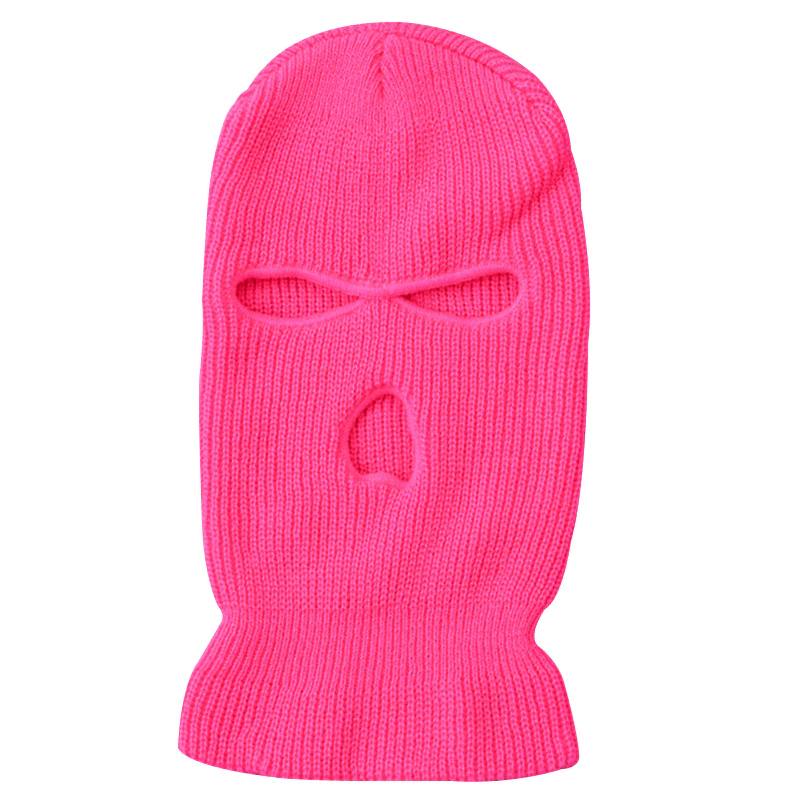 Cagoule-moto-3-trous-rose-fonce