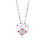 Pendentif moto - Dés (Avec chaine) - Vignette | Boutique biker