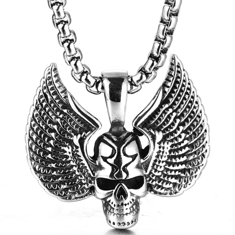 Collier tete de mort | Boutique biker