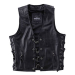 Gilet da motociclista in pelle con catene - Vignette | Boutique biker