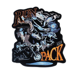 Grand Patch biker - Loup solitaire - Vignette | Boutique biker