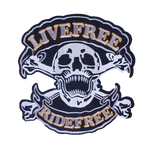 Écusson biker - Live free, ride free - Vignette | Boutique biker
