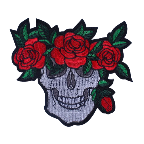 Ecusson tete de mort strass | Boutique biker