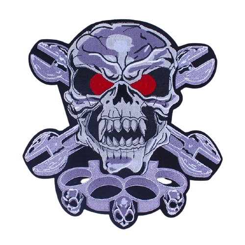 Grand ecusson tete de mort | Boutique biker