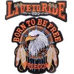 Patch biker - Born to be free - Vignette | Boutique biker