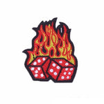 Patch biker - Dés enflammés - Vignette | Boutique biker