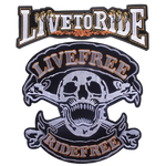 Patch biker - Live free, Ride free - Vignette | Boutique biker