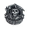 Patch Sons of Anarchy France brodé à coudre sur veste motard
