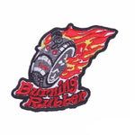 Patch biker burning rubber - Vignette | Boutique biker