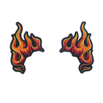 Patch biker flamme [LOT DE 2 PATCHS] - Vignette | Boutique biker
