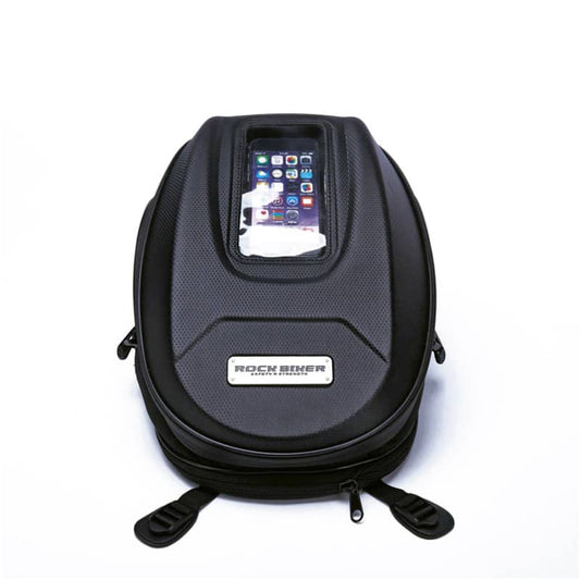 Sac de réservoir moto étanche RockBiker avec fenêtre tactile pour smartphone