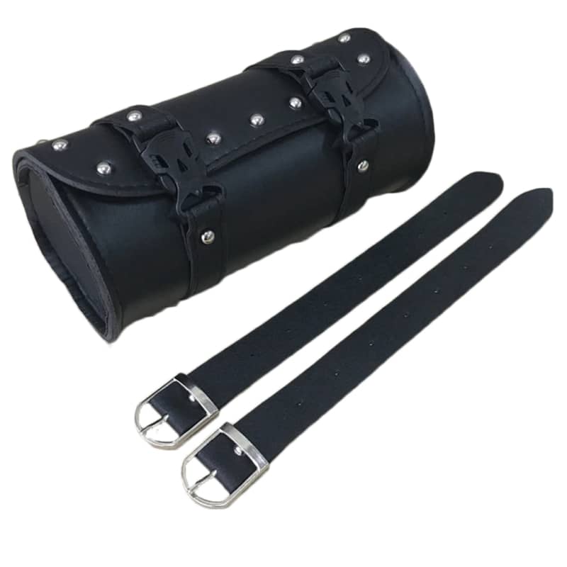 Sacoche Latérale de Moto, MoreChioce Mini Sacoche de Selle en Cuir PU pour  Moto Sacoche de Réservoir Latérale de Moto Sacoche de Rangement pour Vélo