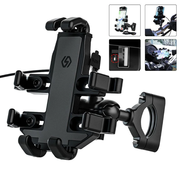 Support Téléphone Universel Pour Moto/Vélo/Trottinette - Design Moderne - Fixation Solide - 2