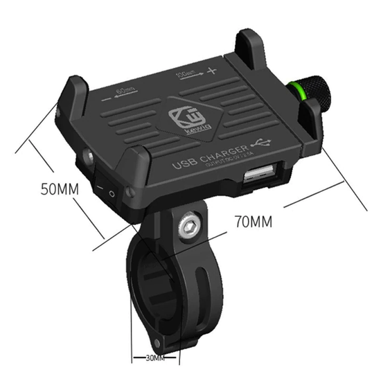 Support de Téléphone Moto avec Chargeur