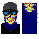 Tour de cou moto tête de mort multicolore - Vignette | Boutique biker