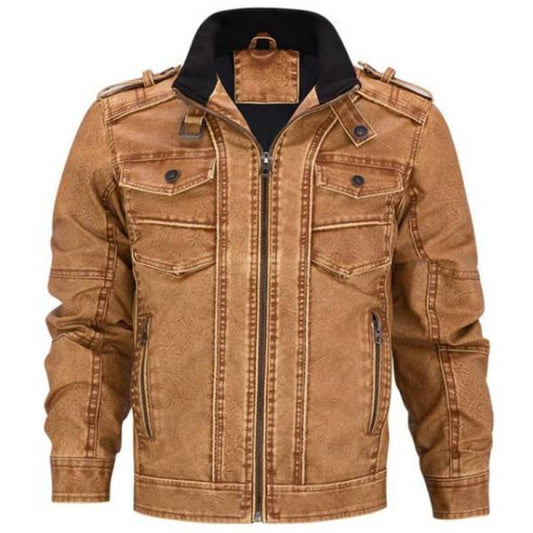Blouson Biker Marron | Boutique biker
