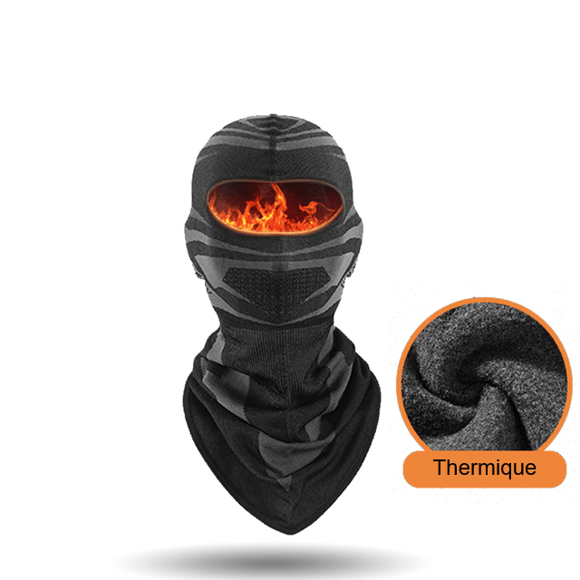 Lot De 2 Cagoules Tricotées 2 Trous - Masque Moto, Ski Et Vélo Coupe-Vent
