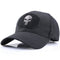casquette noire tête de mort style biker ajustable pour homme