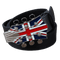 Ceinture guitare avec boucle Union Jack style rock pour bikers