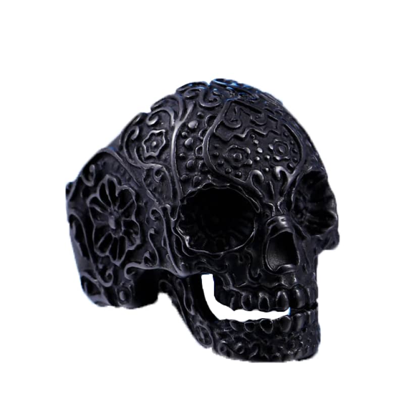Chevaliere homme tete de mort | Boutique biker