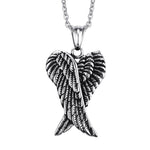 Pendentif moto - Ailes de biker (Avec chaine) - Vignette | Boutique biker