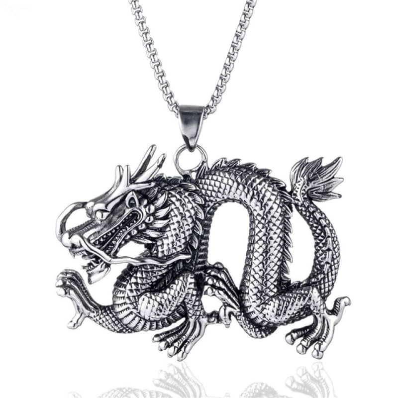 collier dragon chinois | Boutique biker
