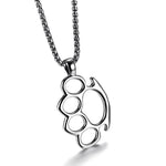 Pendentif moto - Poing américain (Avec chaine) - Vignette | Boutique biker