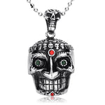 Pendentif moto - Tête de mort egyptienne (Avec chaine) - Vignette | Boutique biker