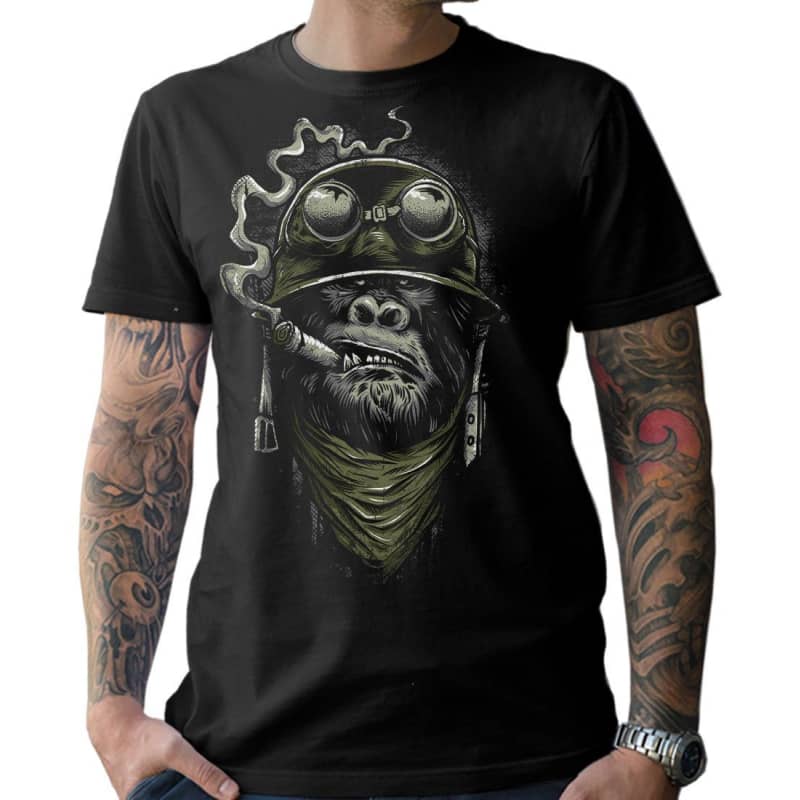 Gorilla Biker T Shirt | Boutique biker