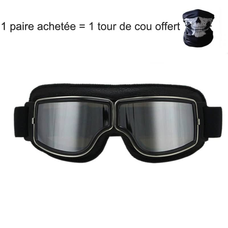 Lunette et Masque Vintage de Moto Pour les Motards