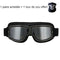lunette moto noire écran miroir avec tour de cou offert pour casque jet ou intégral