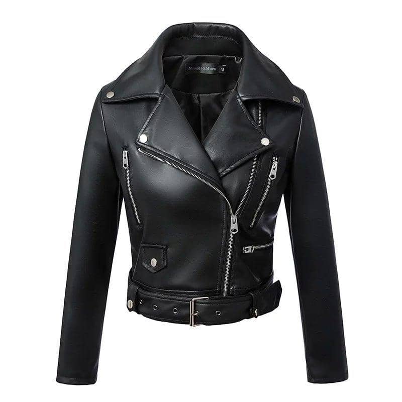 Veste Biker Femme Ann Gris Argenté