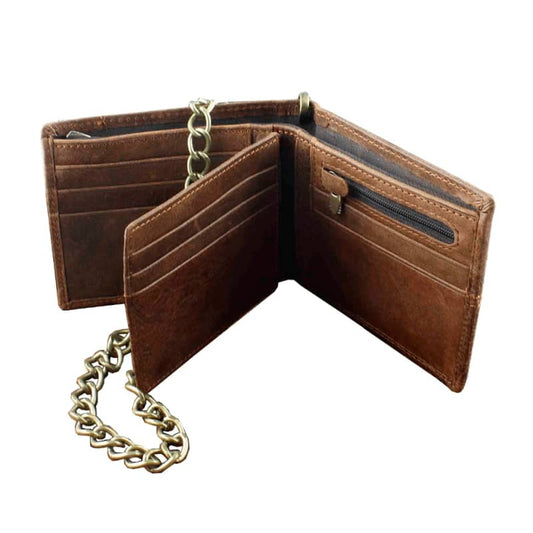 Portefeuille Cuir avec Chaîne | Boutique biker