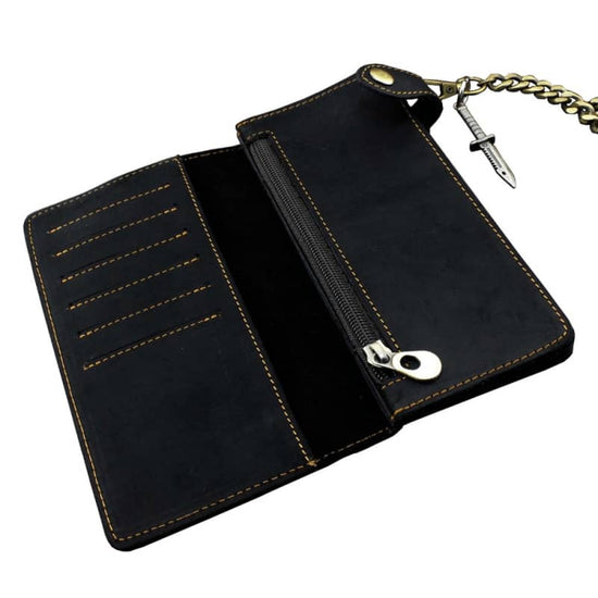 Portefeuille Motard Cuir | Boutique biker
