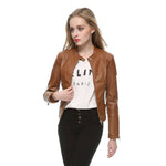 veste simili cuir marron femme | Boutique biker