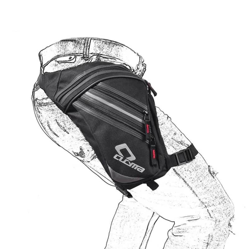 LEKEFETO Sac de jambe de moto : sac de cuisse imperméable, poche cuisse et poche de jambe, sac de jambe avec sangle de jambe amovible, sac multifonction, pour la course, le cyclisme LEKEFETO Sac de jambe de moto : sac de cuisse imperméable, poche cuisse et poche de jambe, sac de jambe avec sangle de jambe amovible, sac multifonction, pour la course, le cyclisme