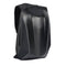 sac à dos moto rigide noir finition carbone, style minimaliste et aérodynamique