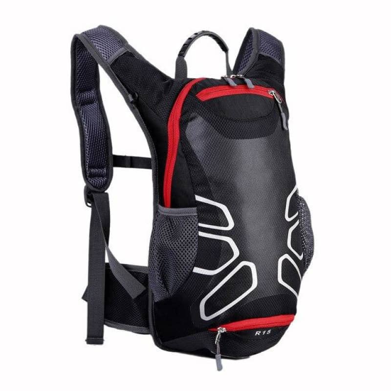 sac à dos moto R15 ultra léger avec poches latérales, idéal pour l’hydratation en route