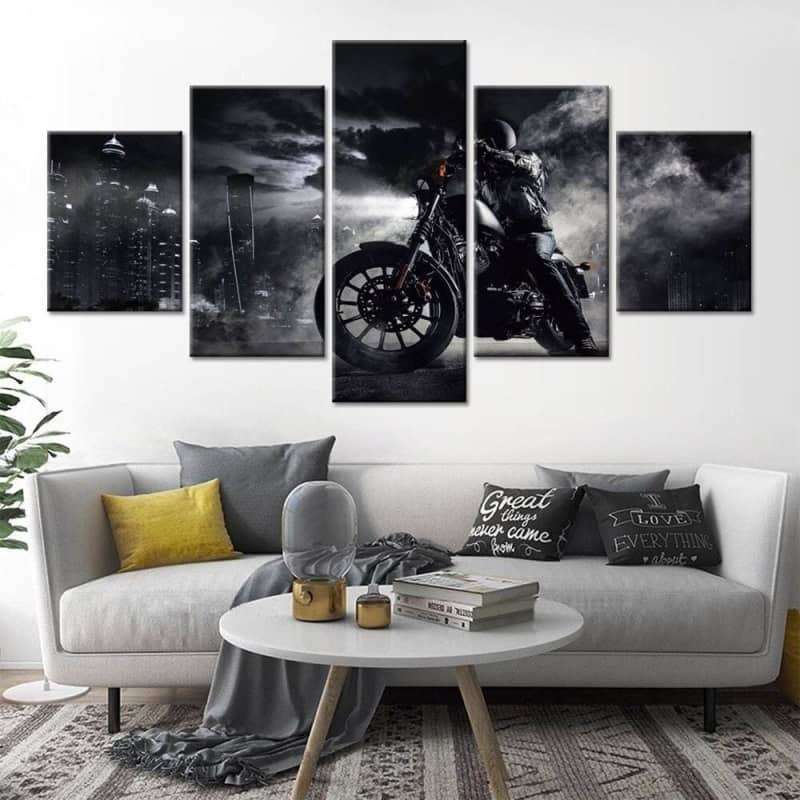 Tableau moto noir et blanc | Boutique biker