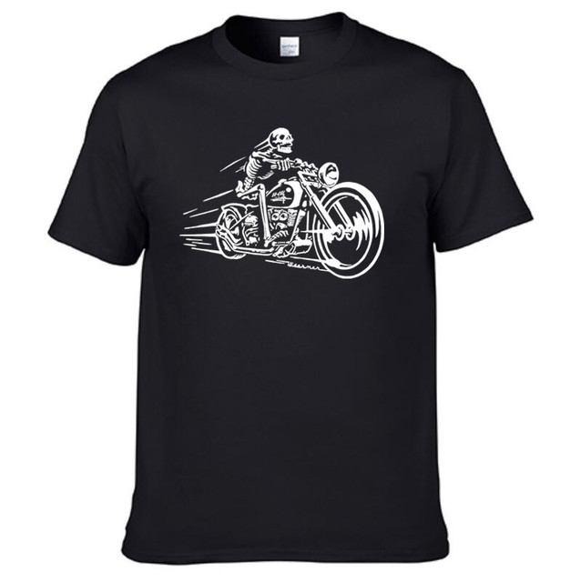 T-shirt Moto Vintage pour Homme et Femme, Tee Shirt Motard Biker