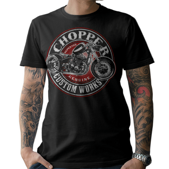 Tee Shirt de Moto Vintage pour Homme