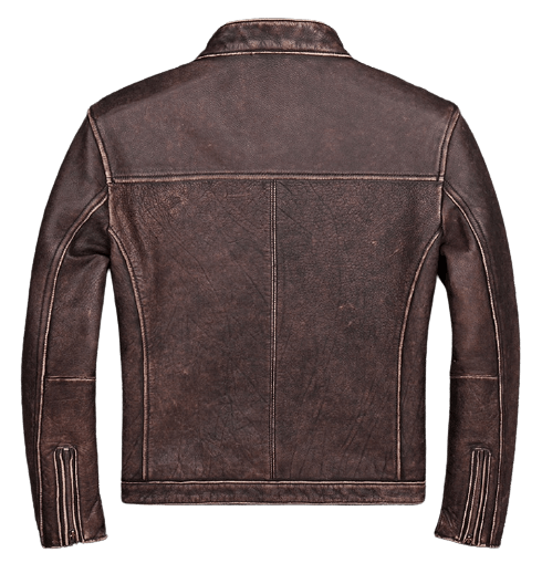 Blouson en cuir marron | Boutique biker