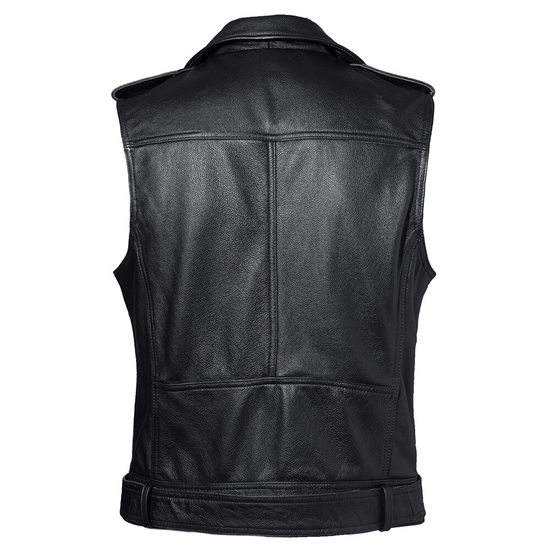 Veste biker discount sans manche