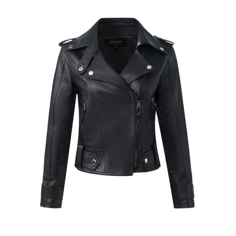 manteau biker femme